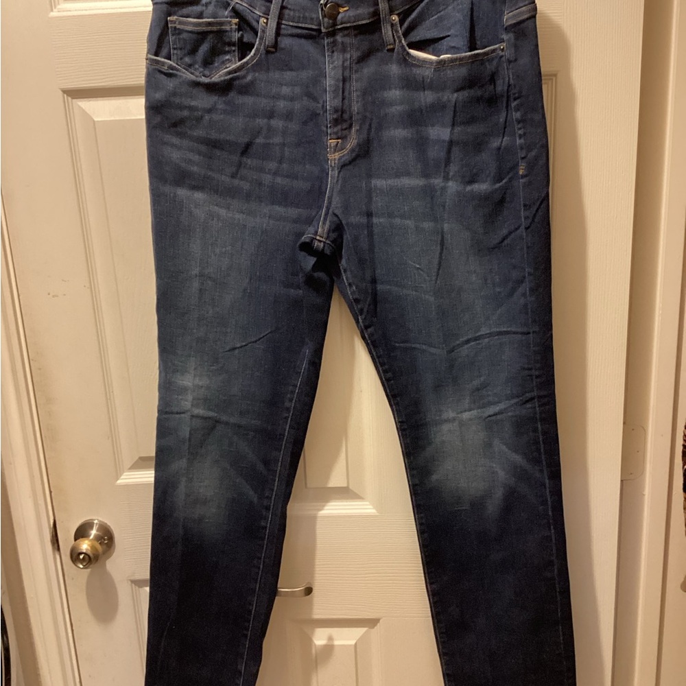 Frame Denim Dark Blue Skinny Jeans